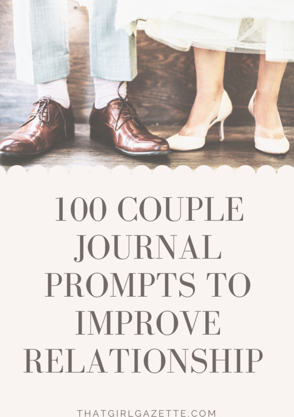 Couple journal prompts to improve relationship